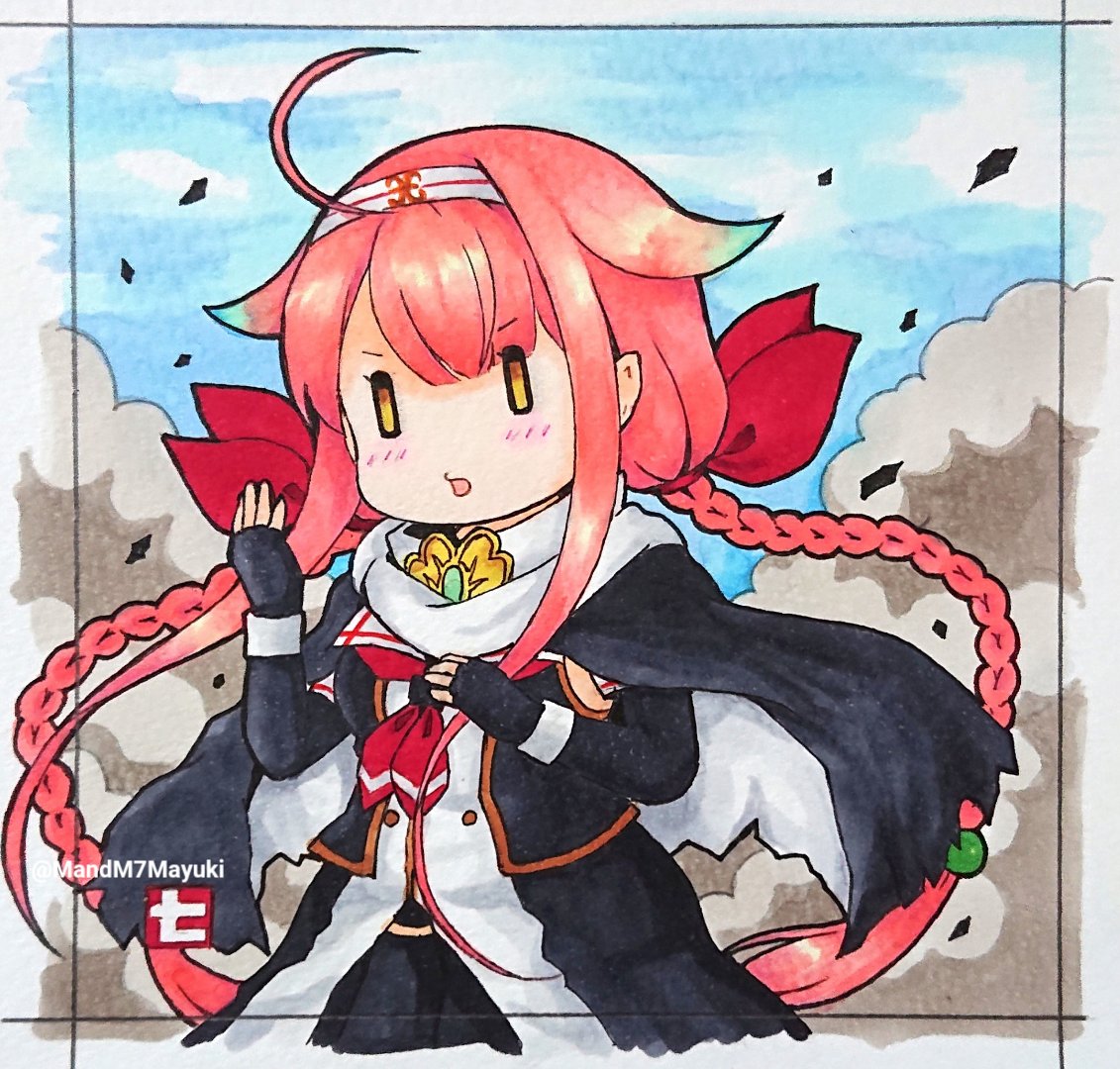 江風(艦これ) 「「あちょーっっ!」 」|七綾 真雪@神戸かわさき