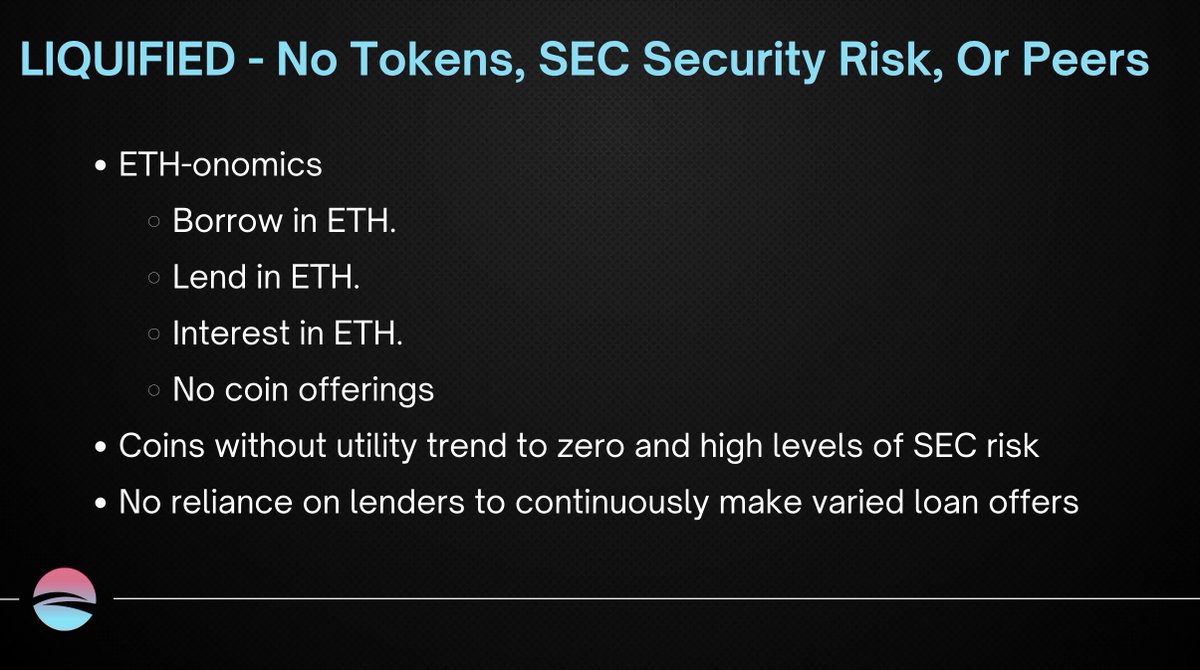 Our “ETHonomics” model means no pointless token, no SEC security risk and most importantly - simple to Borrow and Lend. 🚀

This is Web3. This is liquified.io. 

#ETHonomics #Web3 #liquified