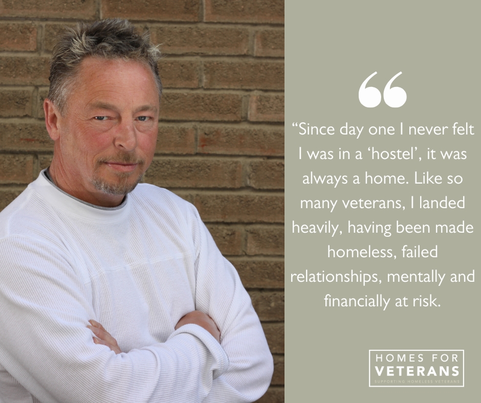 Each veteran's journey is different, but homelessness and the impact that it has on an individual can be devastating, most clients who present to Alabaré already experience issues such as PTSD. We continue to give support and signpost individuals to stable housing and employment.