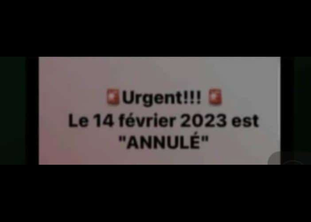 14 février 2023 annulé 😂
