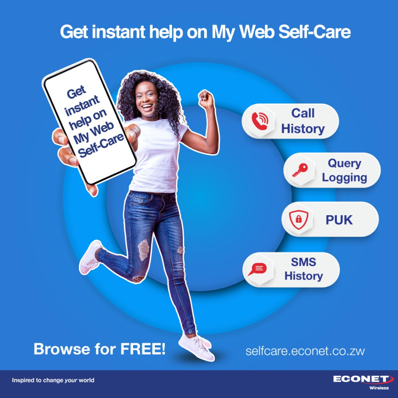 econetzimbabwe's tweet photo. Get instant help on My Web Self Care

Visit https://t.co/GQeN2sf2nf

Browsing is absolutely FREE! https://t.co/bEZpQFT63V