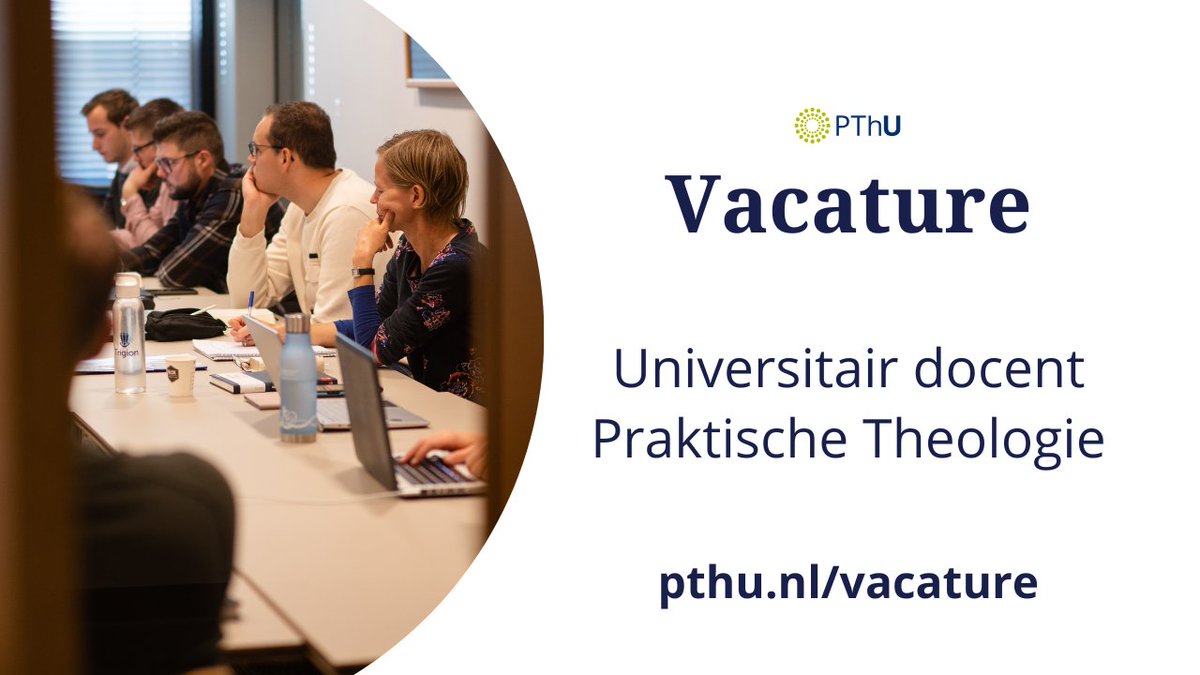 PThU_NL's tweet photo. De PThU is op zoek naar een Universitair Docent Praktische Theologie bij de leerstoel 'Practical Theology: Worship and Formation'. Solliciteren kan tot en met 13 februari 2023. https://t.co/5Or9AWiKC2 https://t.co/z5fI5Z2JNG