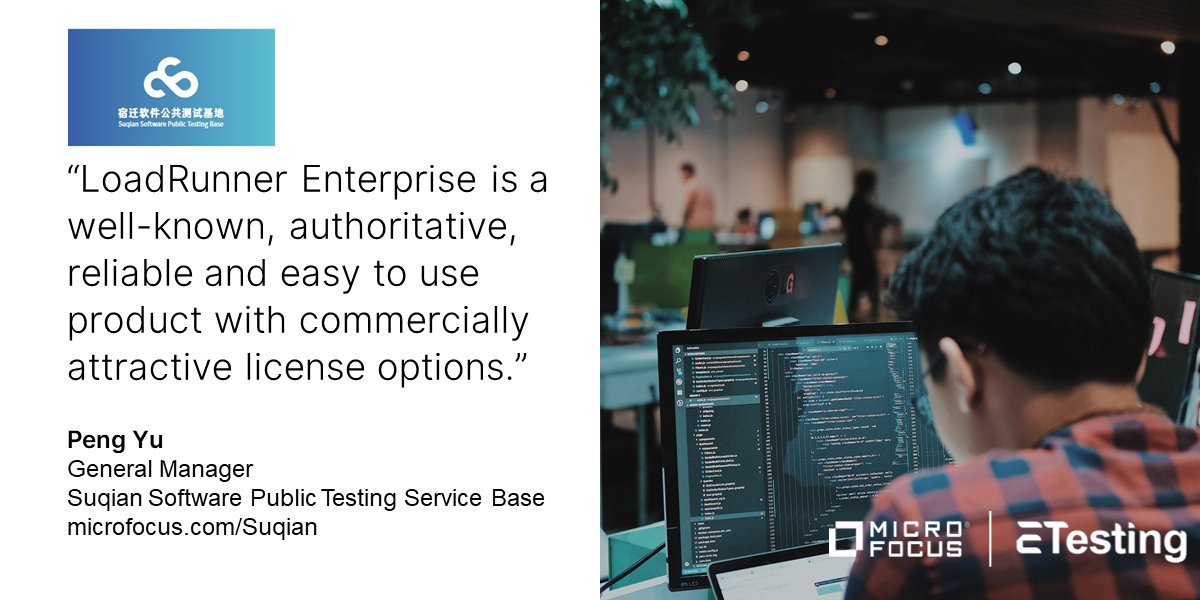 MicroFocusMEA's tweet image. Discover how a Chinese software company, Suqian used #MicroFocus solution range to improve software lifecycle management and performance testing for multiple businesses. ow.ly/XtZs50MC02U #CustomerSuccess #SofwareTesting #ALMOctane #LoadRunnerEnterprise