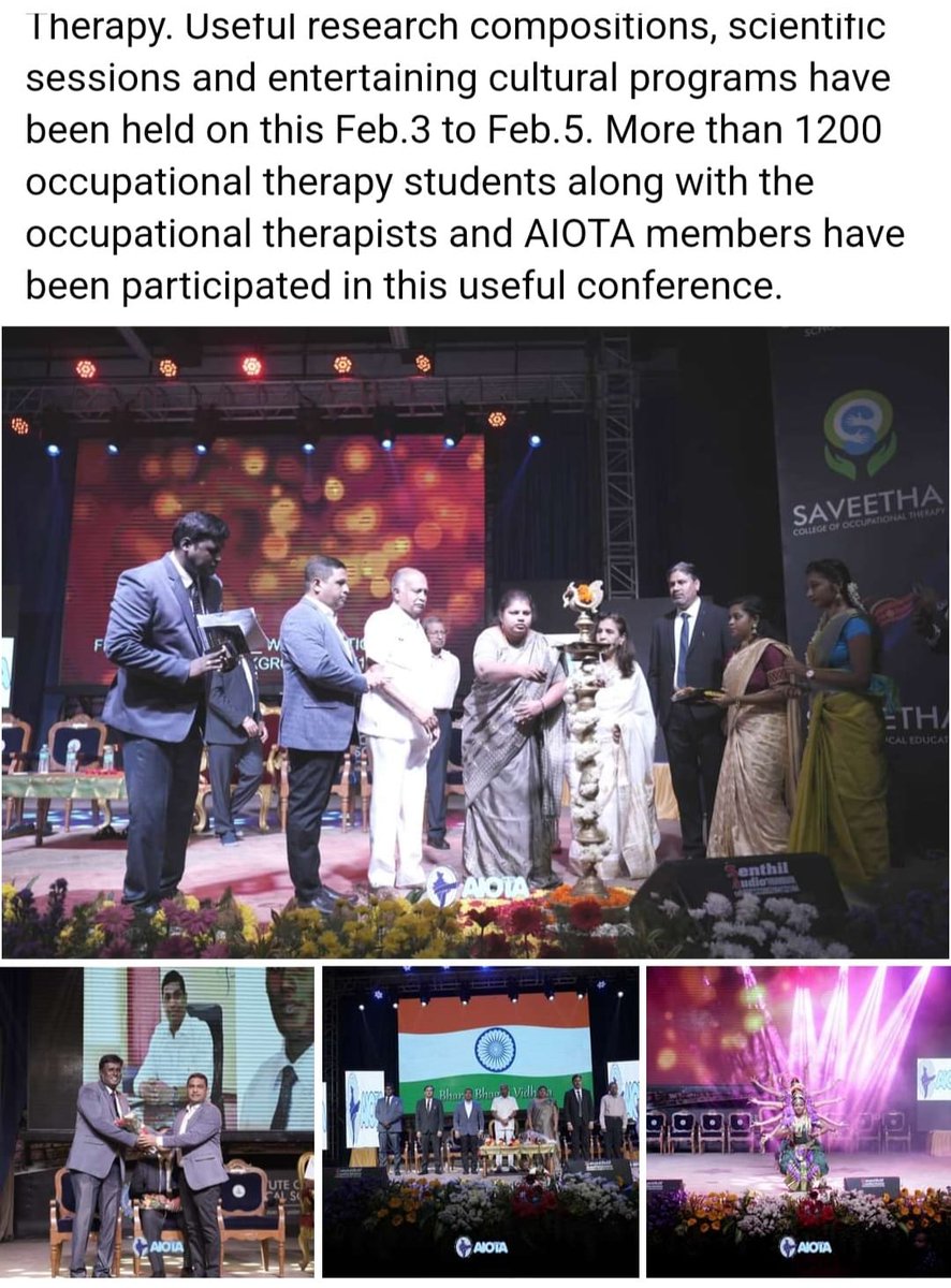scot_simats's tweet image. #oticon2023 #aiota #scot #simats 
#saveethacollegeofoccupationaltherapy