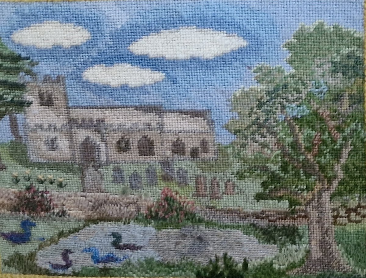 StroudStory's tweet photo. The quality of stitchery at both Buckland and Longworth yesterday was very high. Here are the two #churchesinchurches kneelers for #TextileTuesday, Buckland left and Longworth right. Go #Oxfordshire stitchers! https://t.co/AbfFDWwsMV