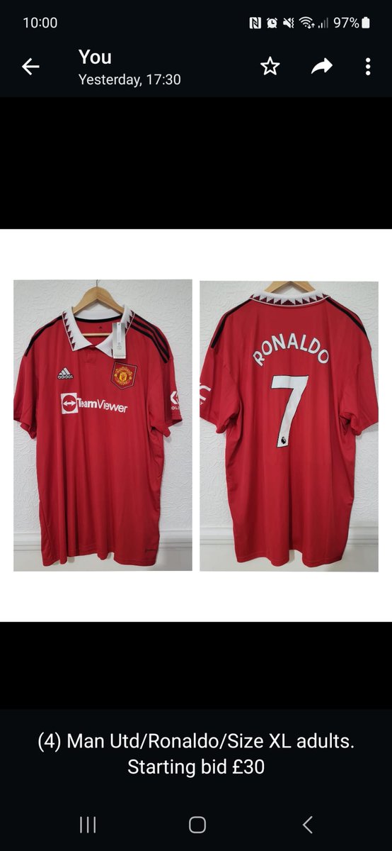 AdamAheale's tweet photo. I am auctioning off some new Football tops to raise money to get my U12s to a tournament in Blackpool in 2024, its a secret auction there are min bids £20 kids £30 adults DM me your bids if you are interested Thanks #mlgfc #grassrootsfootball #football https://t.co/sgFRqnOoLg
