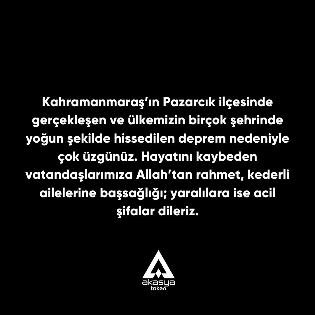AkasyaToken's tweet photo. #GeçmişOlsunTürkiye https://t.co/4fLj82e03n