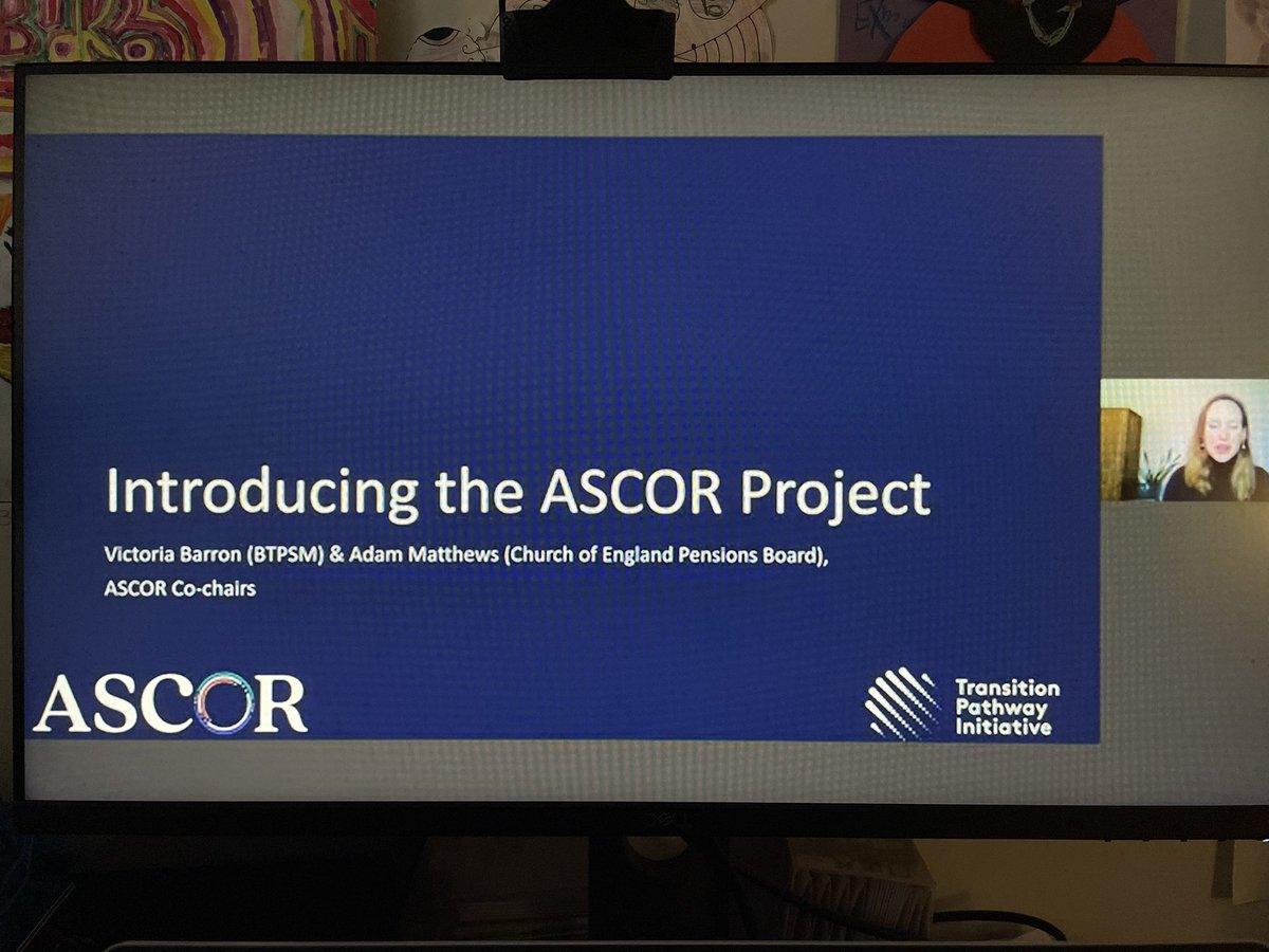 Attending the launch of the ASCOR project - Assessing Sovereign Climate related Opportunities and Risks. It’s about measuring and comparing climate performance of sovereign entities to enable broader access for funds to support the transition.