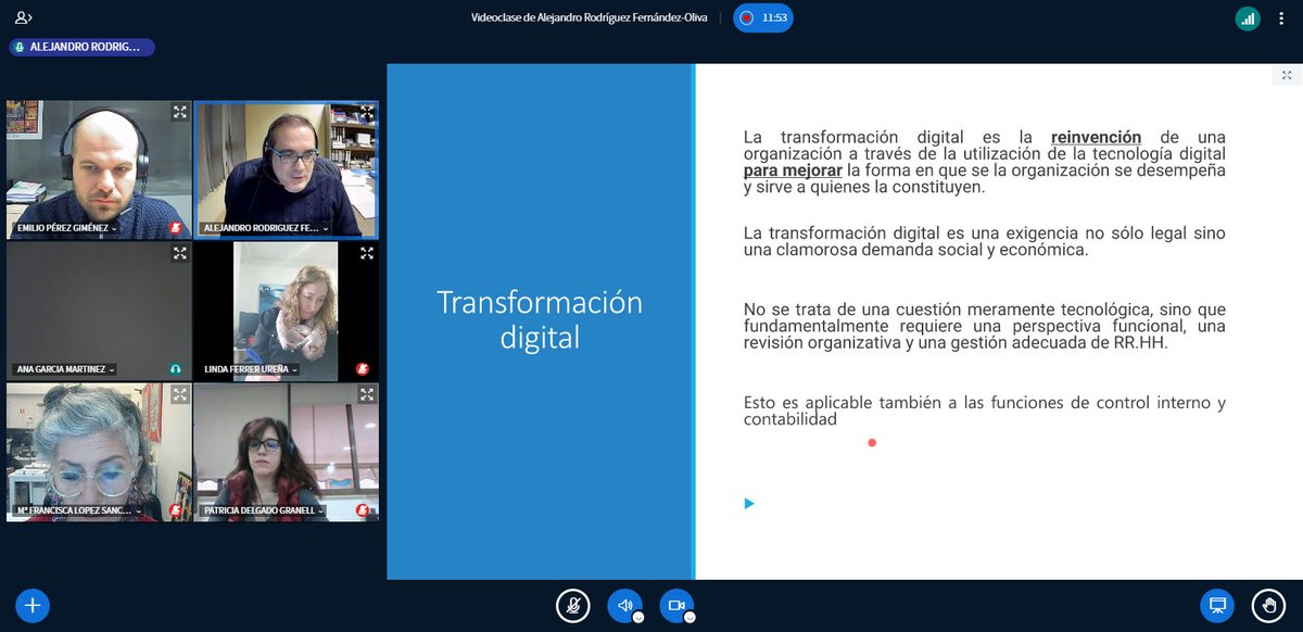 Formació Diputació València (@formaciodival) on Twitter photo Última sesión del Módulo 2 en #DIVALDirectia. Hoy, 100% online.
Primera conferencia con <a href="/alejandro_rfo/">Alejandro Rguez. F-O</a>, interventor general en <a href="/santacruz_ayto/">Ayuntamiento de Santa Cruz de Tenerife</a>.
🗣 '#TransformaciónDigital de la intervención: incorporación de la automatización de procesos en la fiscalización'.
#FormacióDIVAL ⏩ Última sesión del Módulo 2 en #DIVALDirectia. Hoy, 100% online.
Primera conferencia con <a href="/alejandro_rfo/">Alejandro Rguez. F-O</a>, interventor general en <a href="/santacruz_ayto/">Ayuntamiento de Santa Cruz de Tenerife</a>.
🗣 '#TransformaciónDigital de la intervención: incorporación de la automatización de procesos en la fiscalización'.
#FormacióDIVAL ⏩