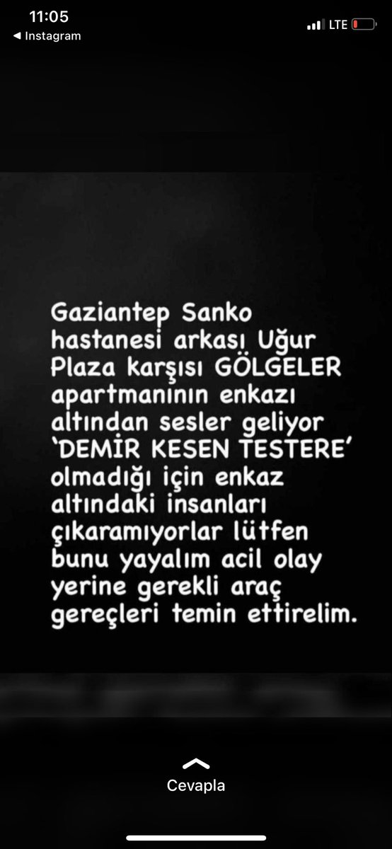 Hamzaoztrrk's tweet photo. 24saat geçmesine rağmen insanlar göçük altında ve hala sesler geliyor sesimize kulak verin @AFADBaskanlik @OguzhanUgur @sinyorrmonci https://t.co/oWNWD2q4tD