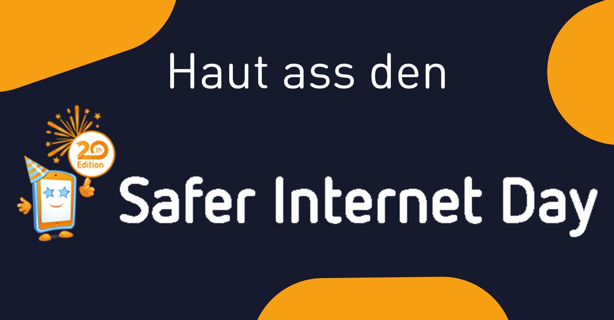 Entdéckt alles wat haut zu Lëtzebuerg fir de #SaferInternetDay 🇪🇺🧡lass ass: bee-secure.lu/sid2023