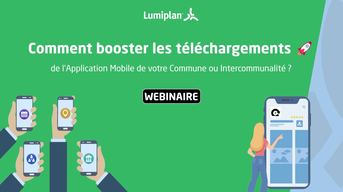 LumiplanGroupe's tweet image. Comment booster les téléchargements de l'application mobile 📱 de votre commune ou intercommunalité ?
Découvrez les conseils de Lumiplan dans l'article ci-dessous et accédez au replay ▶️ de notre dernier #webinaire.
👉 bit.ly/3le3BxV 
#compublique #comnumerique #collterr