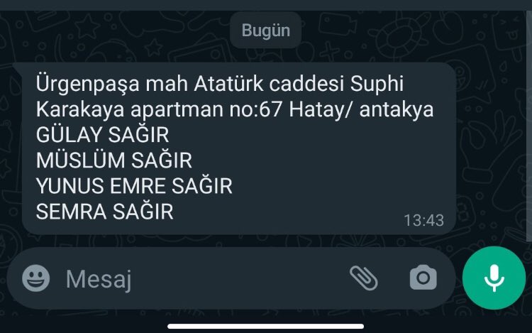 glyaltn63's tweet photo. #AFAD #hatayyardimbekliyor #sondakikadeprem #seferberlik #TurkeyEarthquake #sondakikadeprem enkazdan sesler geliyor afad yok acil yardım  lazım Acil yayalım https://t.co/MCOPlRe8hJ