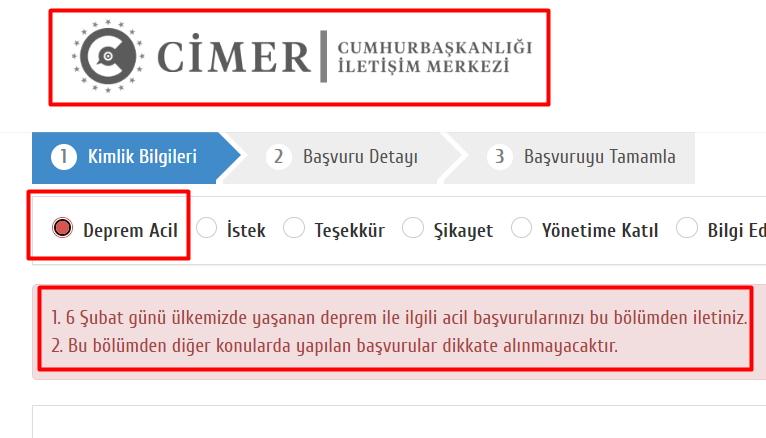 YbsMezunu's tweet photo. *İHTİYACINIZ YOKSA LİNKE TIKLAMAYIN SİSTEM TIKANMASIN
https://t.co/c5ufeByI4V
Ulaşamadığınız yakınlarınız ile ilgili bilgi talebi de dahil #deprem  ile ilgili başvurularınızı CİMER sisteminden talep girişi yaparak yetkili mercilerden bilgi alabilirsiniz. #seferberlik #İskenderun https://t.co/JSQLa4OZsC