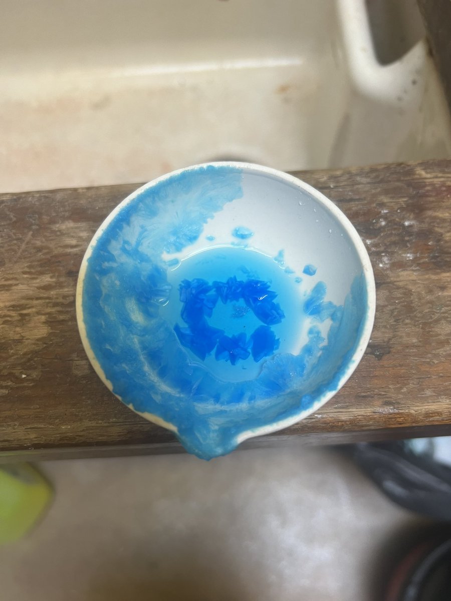 Update on copper sulfate crystals - great work year 10!