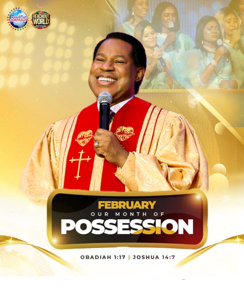 rocampaign's tweet photo. 📢 WELCOME TO FEBRUARY 📢 

Our Month Of POSSESSION 🙌💃🏽💃🏽

"Obadiah 1:17, Joshua 14:7-15" 

#Reachoutcampaigns
#ReachoutWorld
#rocf
#rocam
#reachout60millionstreet
#reacheveryhousehold
#reach7billion
#everysoulisagoal
#everysoulforjesus
#firstflight
#ROWwithpastorChris https://t.co/jTVauRHJII