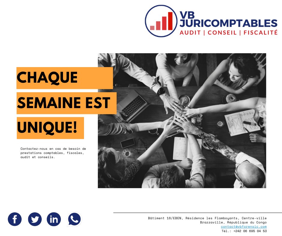 VBforensic's tweet photo. Chaque semaine est unique✨!! Se réunir est un début, rester ensemble est un progrès et travailler ensemble est une réussite.
#Favorisons le #Travail en #Equipe.🌟☯️
#VBJuricomptables #Nouvellesemaine #Equipe https://t.co/nT2By2TLHO