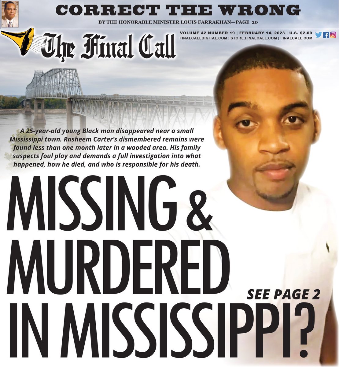w1seone25's tweet photo. 🎺THE FINAL CALL
Correct The Wrong
~The Honorable Minister
Louis #Farrakhan
New Edition out now!
@store.finalcall.com or 866-602-1230 x 200 or your local FOI Brothers
#FinalCallDigital #TheFinalCall #BlackHistoryMonth #SD2023 Chicago 2.26.23 https://t.co/o8hkku6ib1