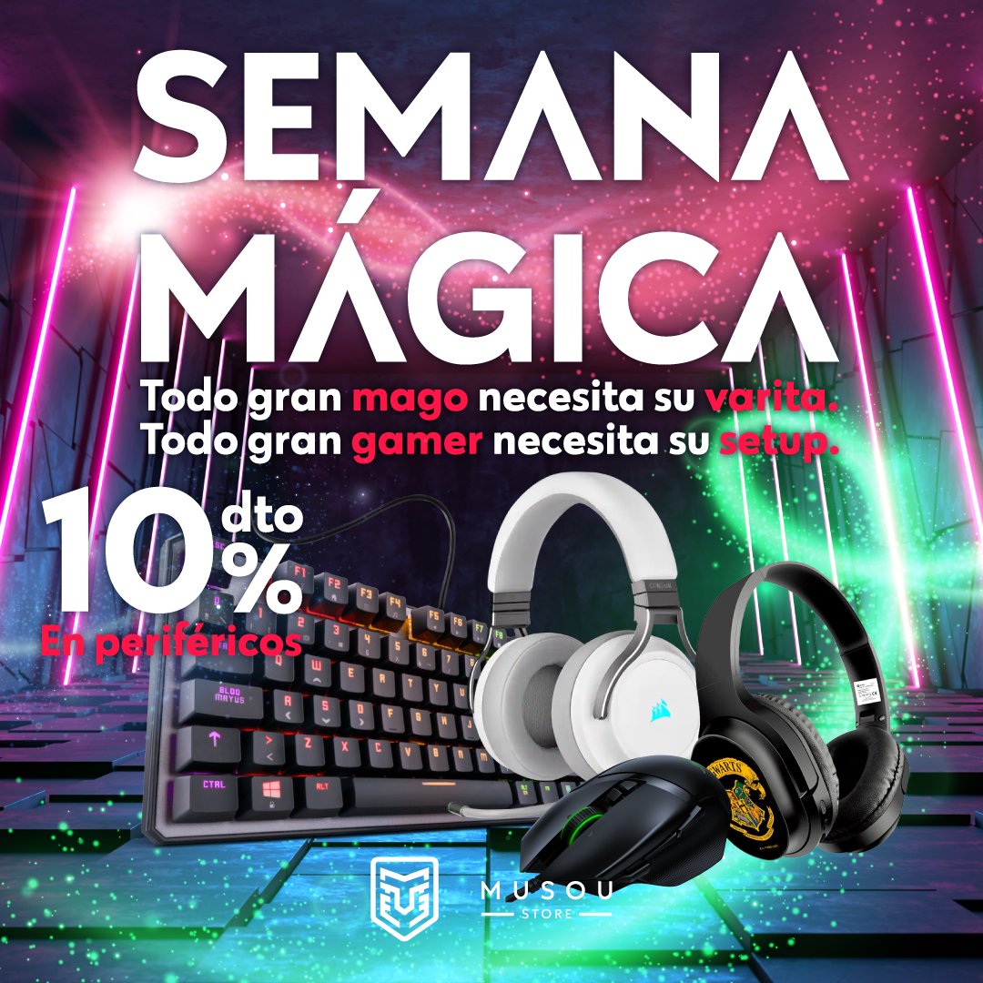 HOY ES EL DÍA 💥

Aprovechando el lanzamiento del Hogwarts Legacy, en <a href="/Musou_Oficial/">Musou</a> celebramos la SEMANA MÁGICA 🪄

👉 ¡Visítanos y hazte con tu descuento en periféricos!

➡️musou.store
