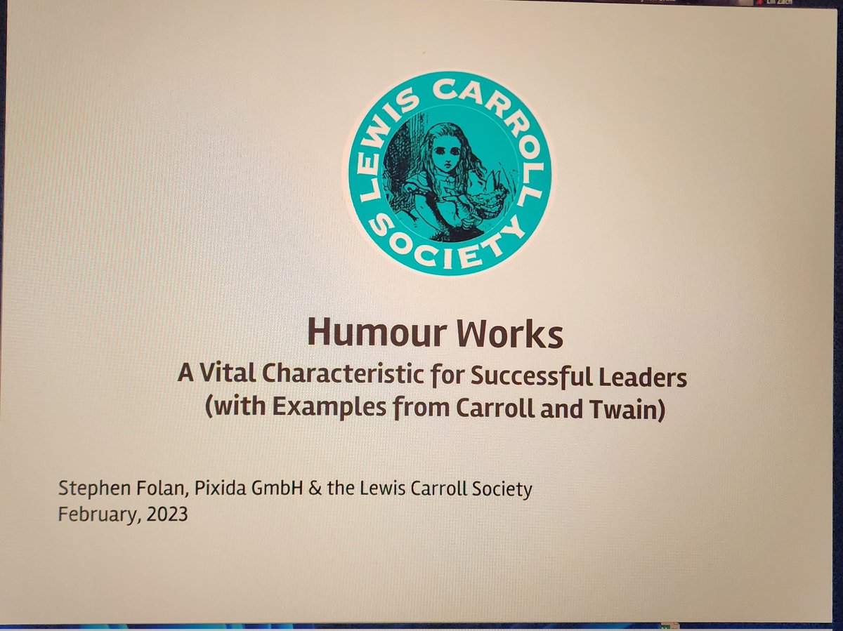 popculturals's tweet photo. And... HUMOUR WORKS says Stephen Folan from the Pixidia tech consulting in Germany https://t.co/JieB3q8gEU