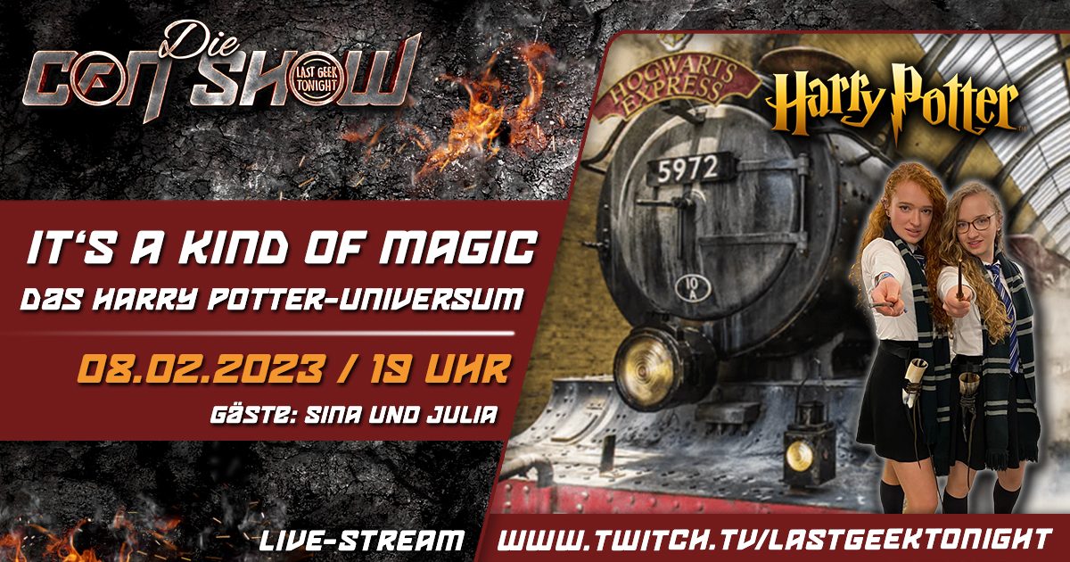 LastGeekNessi's tweet photo. Morgen geht's in der #ConShow um #HarryPotter - live ab 19 Uhr werfen wir auf https://t.co/E7p7s2vgr9 einen intensiven Blick auf das magische Universum!

Gäste: Sina &amp; Julia, die bei der @MagicConDE auch schon über HP Vorträge hielten.

@FedCon @cconstuttgart @LastGeekNessi https://t.co/jsOPiwjWGG