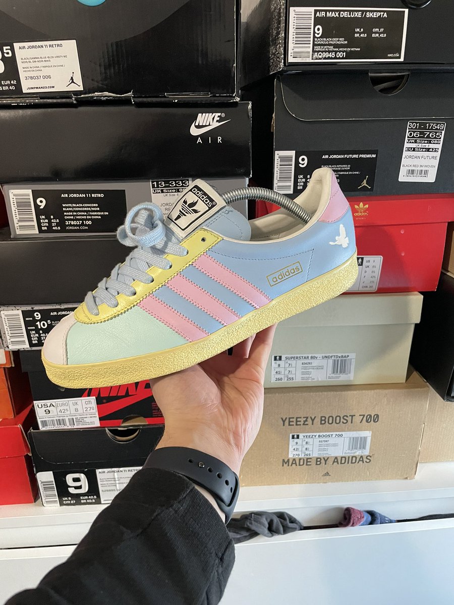 GM, going through the sneaker collection this morning and came across these gems, have you ever seen these before? Adidas Olympic specials, over 20 years old!