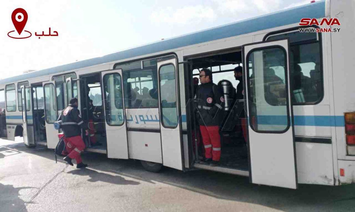 SyMOIGov's tweet photo. من وصول الفريق الجزائري للحماية المدنية إلى مطار حلب للمشاركة في البحث والإنقاذ بالأماكن التي ضربها الزلزال . https://t.co/uCVus2A3Ub