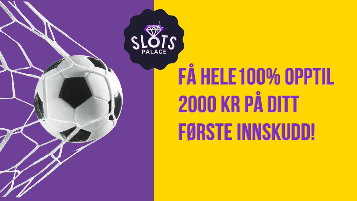 Tippefans's tweet photo. Si hei til Slotspalace!

Få hele 100% opptil 2000 kr på ditt første inskudd!

Hent bonus her:
https://t.co/EbLmr7Z5De

Les anmeldeslen her:
https://t.co/dVx4mTt6vR https://t.co/NEjijk2dY6