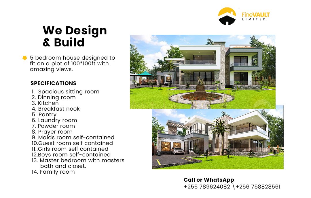 FineVault On Twitter 5 Bedroom House Designed To Fit On A Plot Of 100 finevault-on-twitter-5-bedroom-house-designed-to-fit-on-a-plot-of-100