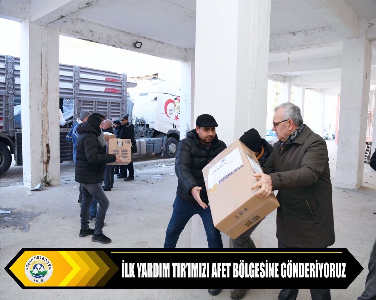 kesanbld's tweet photo. İLK YARDIM TIR’IMIZI AFET BÖLGESİNE GÖNDERİYORUZ

EL BİRLİĞİYLE, GÖNÜL BİRLİĞİYLE YARALARIMIZI SARMAYA DEVAM EDECEĞİZ 

YARDIM KAMPANYAMIZ DEVAM EDİYOR

Keşan Kaymakamlığımız ve Keşan Belediyemizin başlattığı, AFAD koordinasyonunda düzenlediğimiz yardım çağrısına https://t.co/iXVRsJgdS1