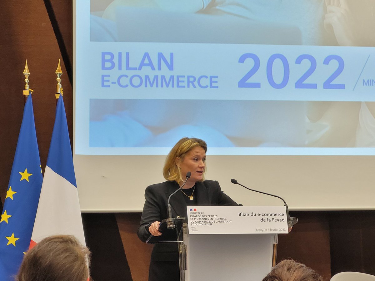 Bilan du e-commerce 2022 en présence de la Ministre <a href="/oliviagregoire/">Olivia Gregoire</a> qui apporte tout son soutien au développement du numérique.
"Travaillons sur les synergies, plutôt que sur les oppositions frontales qui existent encore entre le commerce physique et le e-commerce" #ecommerce