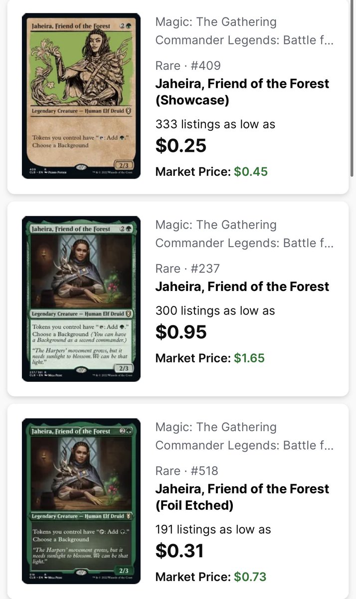 Jaheira, Friend of the Forest · Commander Legends: Battle for