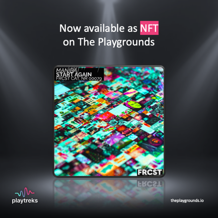The_Playgrounds's tweet photo. @PlayTreks @frcstrcrds1 
Start Again by Maniba is now available to buy as a 100/100 limited edition music NFT on https://t.co/zookqMMEcq

#NFT #musicartist #LimitedEdition #MusicNFT #AvailableNow #theplaygrounds #nftart https://t.co/5kXylgxB1h