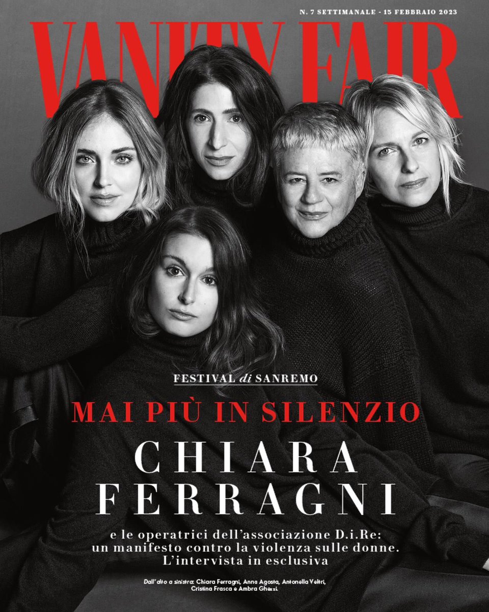 Sono orgogliosa di dedicare questa cover di @vanityfairitalia alle operatrici di @direcontrolaviolenza , l’associazione con cui vogliamo aiutare concretamente le donne vittime di violenza da parte degli uomini.