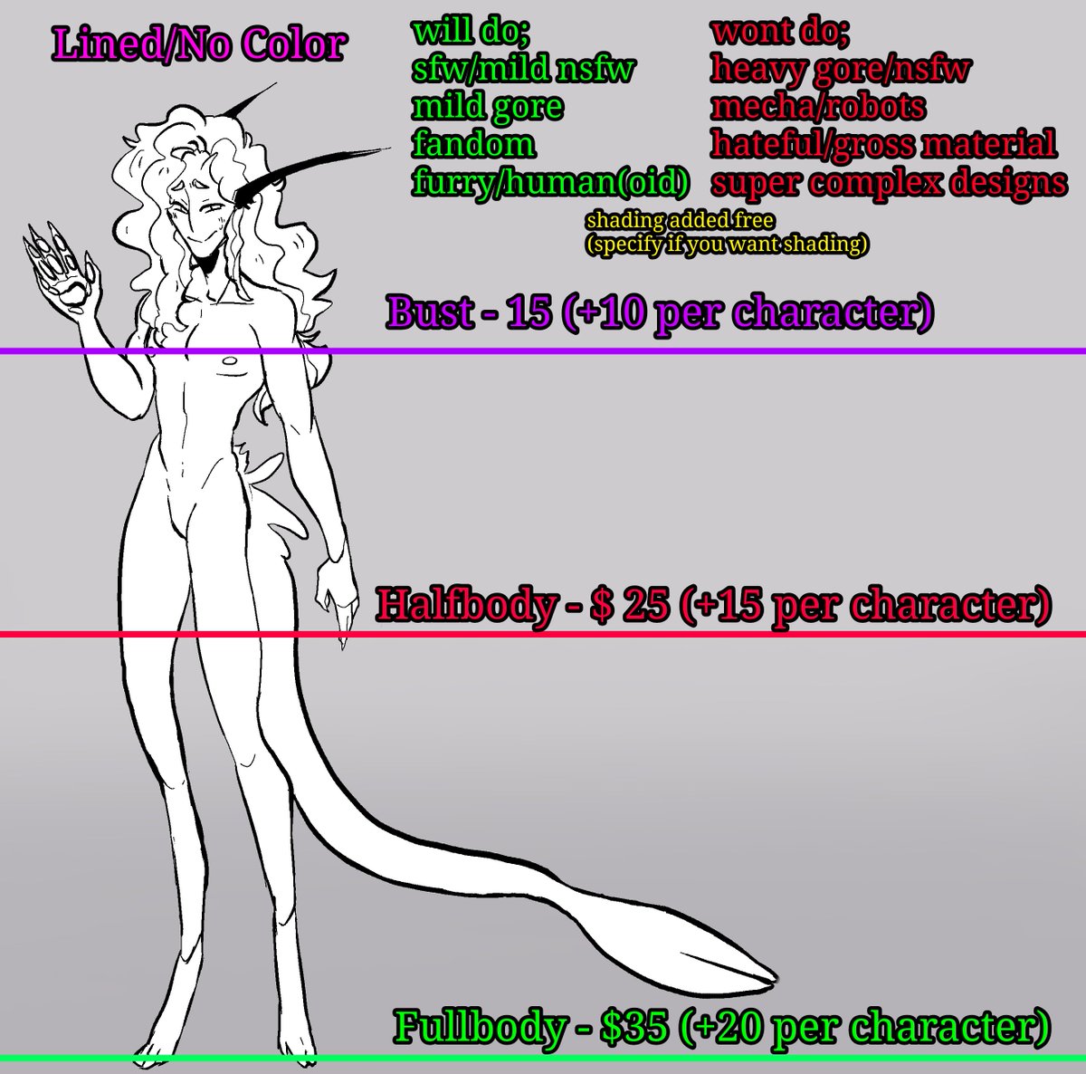 gilgapomm's tweet photo. Changed up my pricing a bit; 
But I also include:
-15$ icons/chibis
-80$ simple animated gif (discuss)

Comms always open feel free to DM me for more info! https://t.co/3iwRwkIdE0