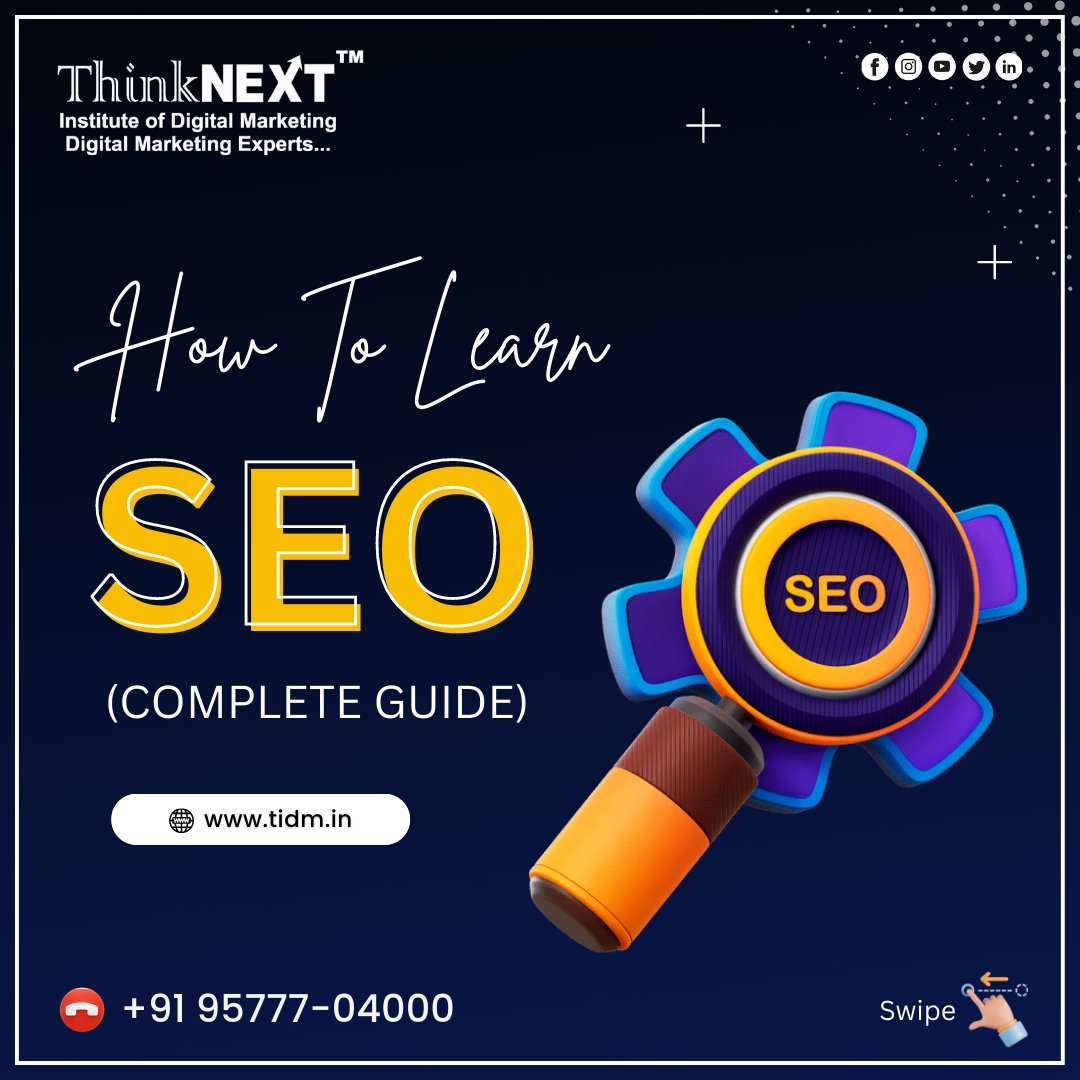 thinkpixelindia's tweet photo. How to Learn SEO (Complete Guide)

1. LEARN SEO FUNDAMENTALS FIRST

2. HOW TO DO KEYWORDS RESEARCH

3. Learn Link Building (Off-page ) SEO................

To Learn More Join Our Advance SEO Training Course in Chandigarh at #TIDM!
https://t.co/qMa3G65V57

Contact us: 95777-04000 https://t.co/wjoF2KXXIH