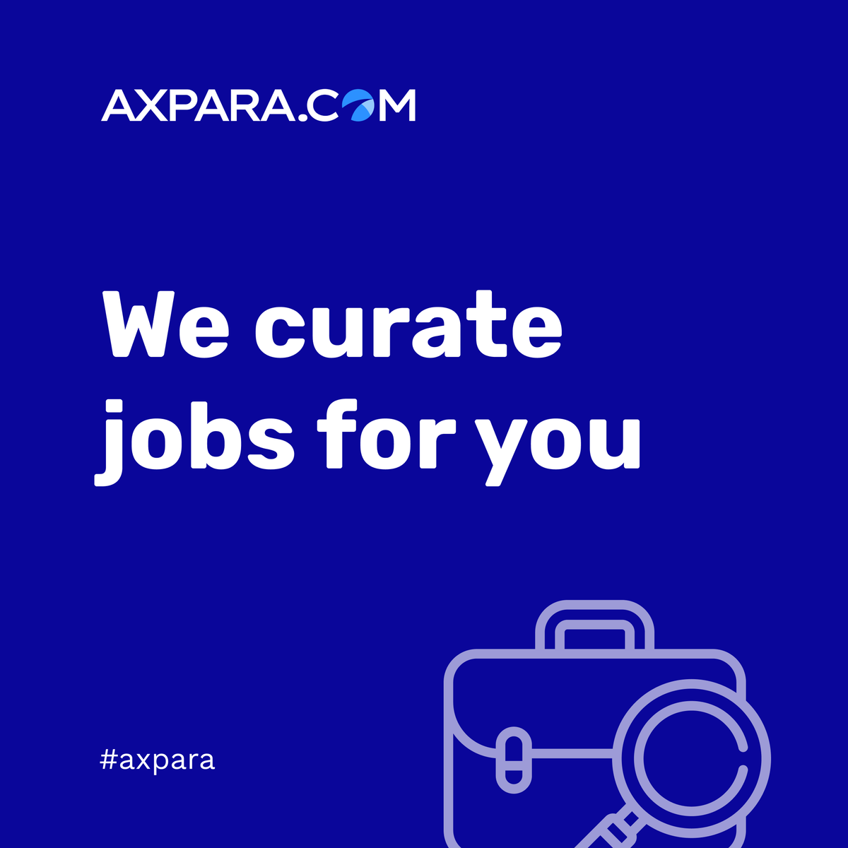 Axpara_com's tweet photo. Stop scrolling through endless job listings and let us do the heavy lifting. We'll handpick the best job opportunities just for you. 💪🏼 

#careergoals #jobhunt #jobopportunities #techhiring https://t.co/HUuUBlnFJi