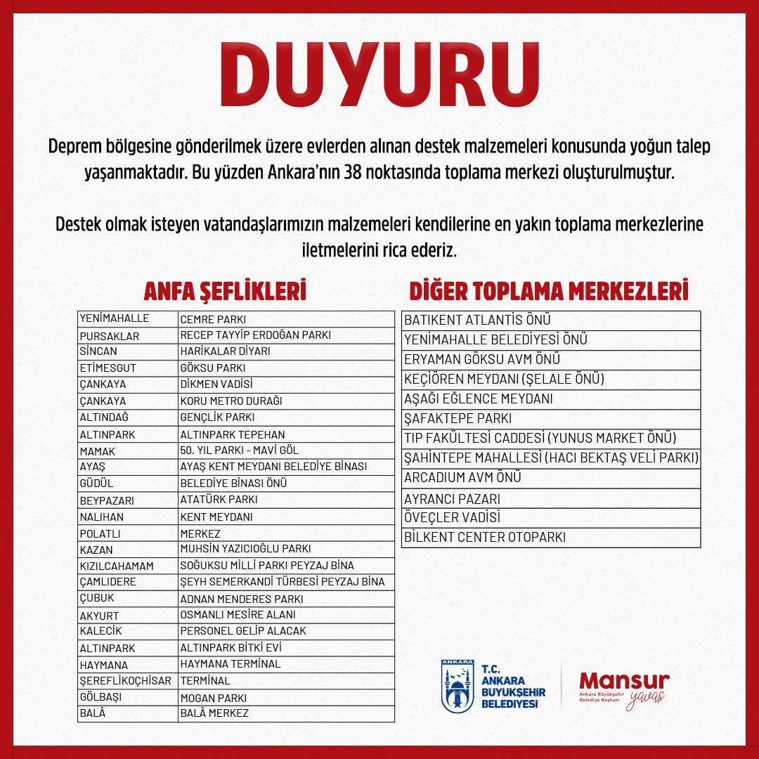 🔴🔴 ÖNEMLİ DUYURU

<a href="/mansuryavas06/">Mansur Yavaş</a>