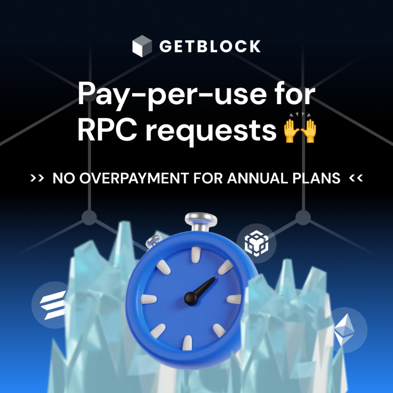 getblockio's tweet photo. Build your dApp, wallet or game on top of 50+ blockchains without overpriced annual plans🚀

✅Pay only for RPC requests that you make and scale your business to new heights with ease!