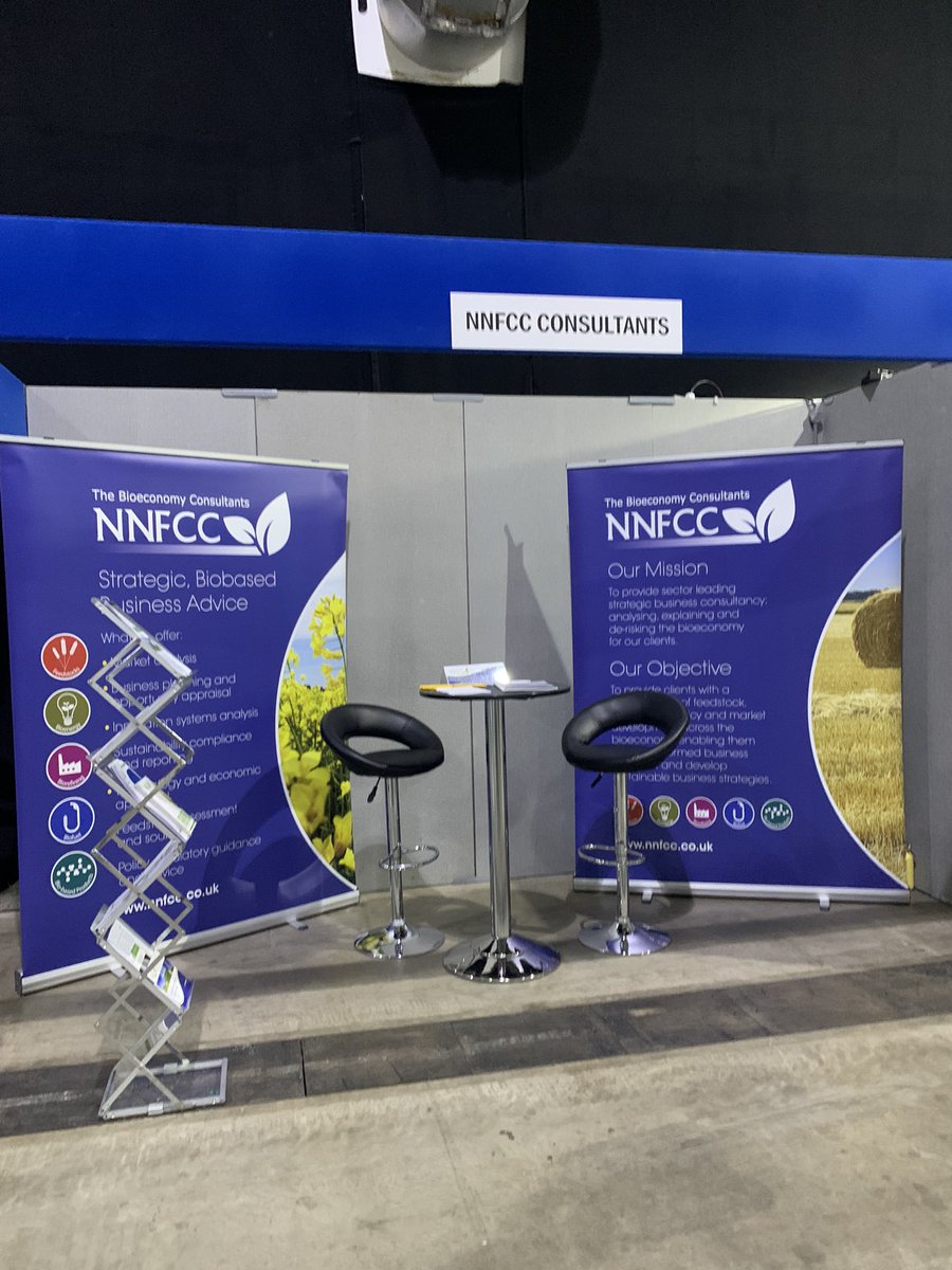 #Lowcarbonagri show about to start and we’re all set up! @NNFCC is here all day on stand 107, come say hi!