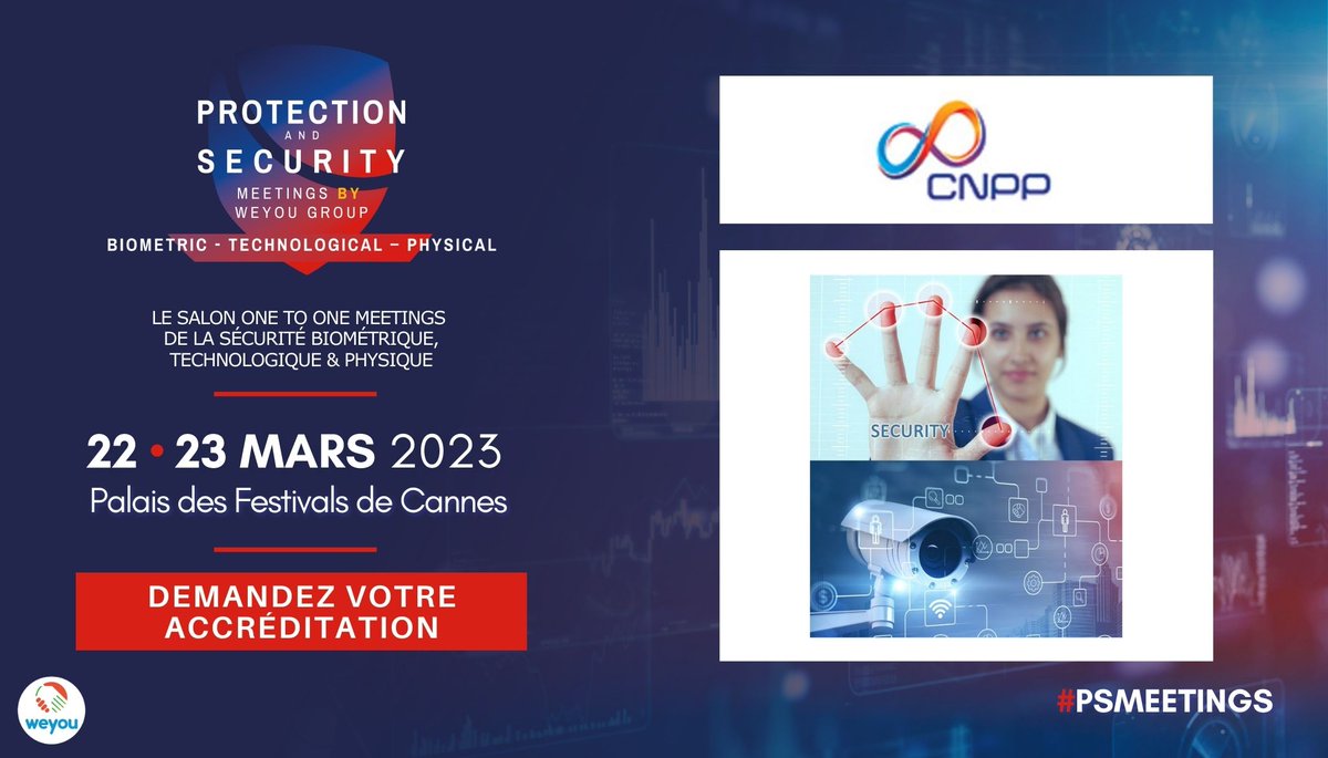 [👀 FOCUS EXPOSANT]
Retrouvez <a href="/Groupe_CNPP/">CNPP</a> , Acteur en prévention et maîtrise des risques sur #PSMeetings les 22 &amp; 23 mars prochain au <a href="/CannesPalais/">Palais des Festivals</a> !
Demandez votre accréditation -> ….protection-and-security-meetings.com/lt

#security #safety #prevention #protection