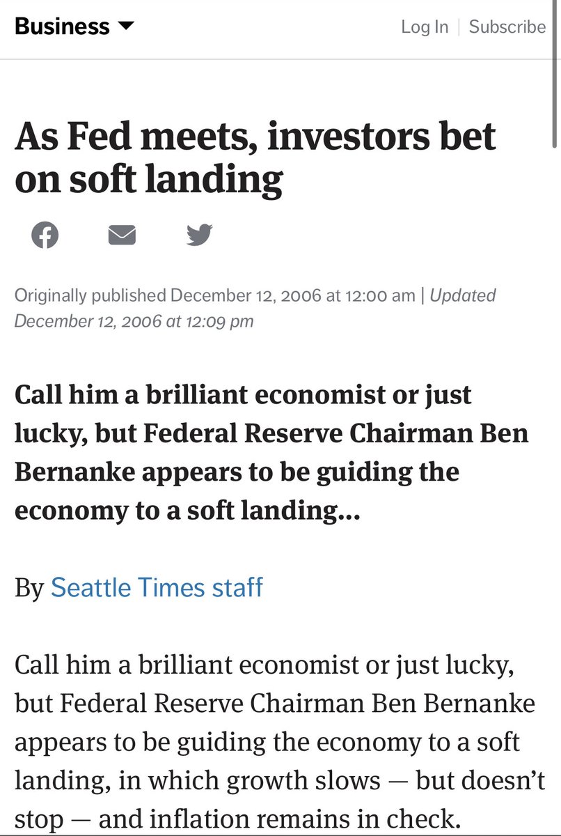 It always looks like a soft landing - 2007 editions. #macro