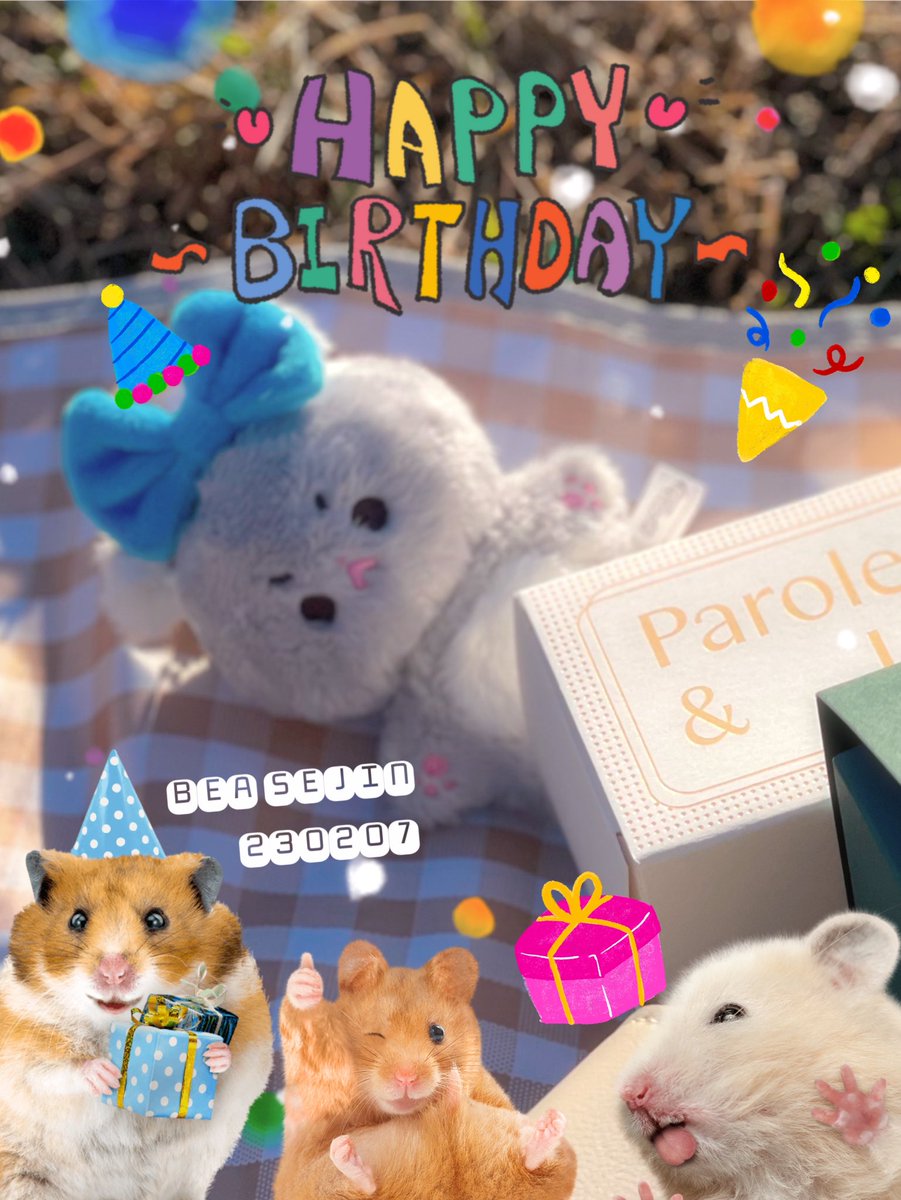 debut_minimals's tweet photo. 🎬연기천재햄서터🐹 햄봇🎉생일 🍰을 축하합니다❣️🥳

RT추첨하여 한 분에게 햄뵷🐹을 보내드립니다🎁 
=͟͟͞͞(๑•̀ㅁ•́ฅ✧

#HAPPY_SEJIN_DAY
#뵤세진의_뵤한생일 https://t.co/NdHcb0v2e1