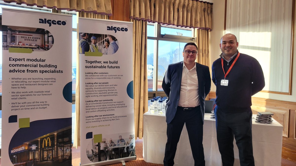 Don’t forget to visit premium exhibitors, @Algeco_UK who provide modular and temporary accommodation &amp; turnkey offsite solutions! #ModularMatters