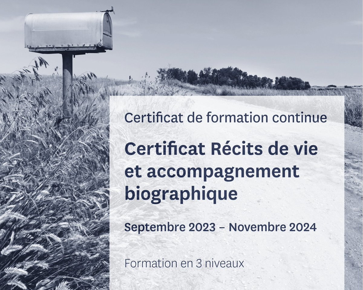 PSY4WORK.CH (@psy4work) on Twitter photo Le CAS "Récits de vie et accompagnement biographique" de l'<a href="/unifr/">Uni Fribourg</a> est de retour !
De quoi s'agit-il ? Thread ⬇️
Tl:DR retrouvez toutes les informations sur notre site: psy4work.ch/news/septembre…
#CAS #formation #récitsdevie Le CAS "Récits de vie et accompagnement biographique" de l'<a href="/unifr/">Uni Fribourg</a> est de retour !
De quoi s'agit-il ? Thread ⬇️
Tl:DR retrouvez toutes les informations sur notre site: psy4work.ch/news/septembre…
#CAS #formation #récitsdevie