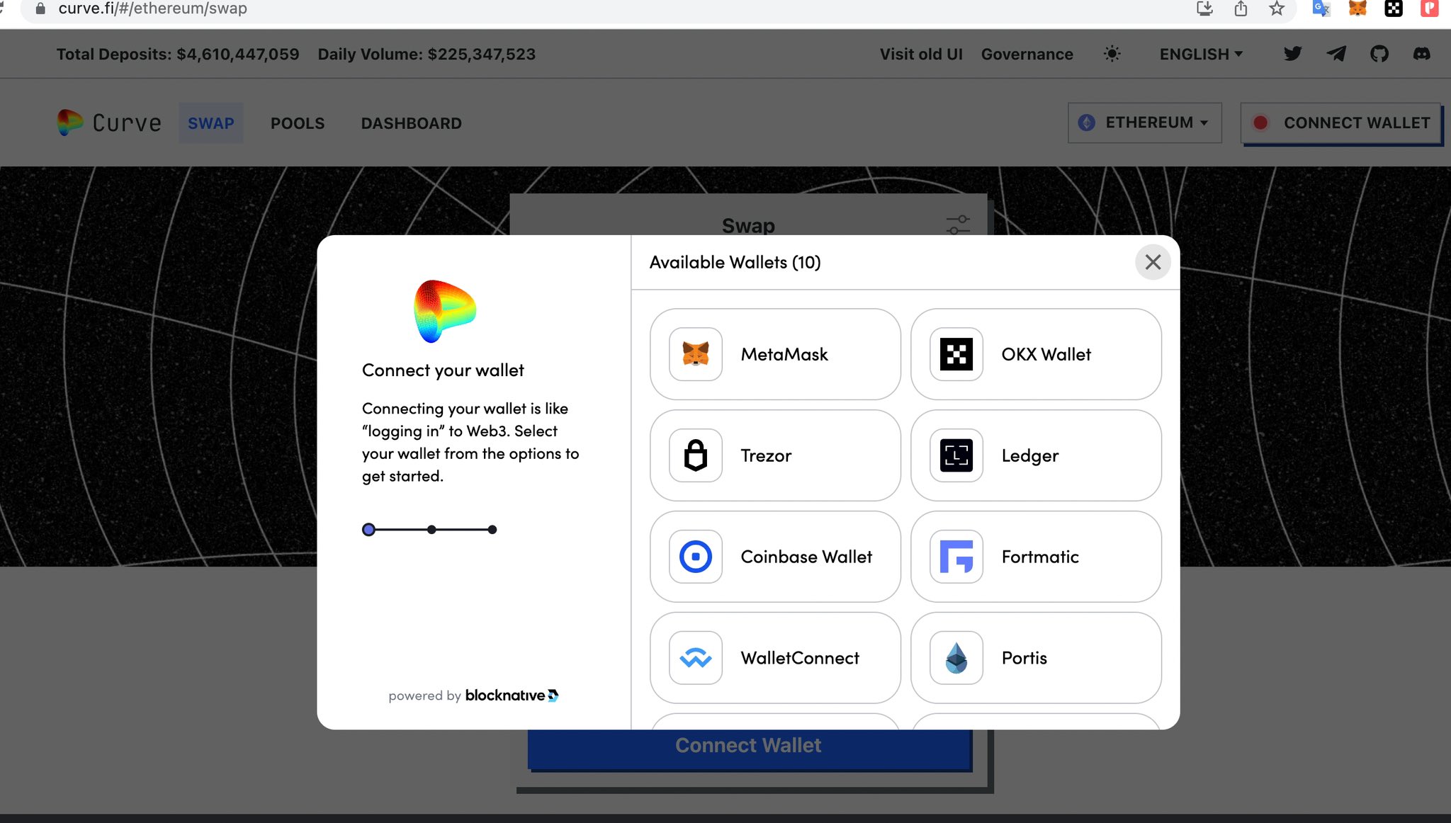 Star on Twitter "OKX web3 wallet has integrated with Curve one of the