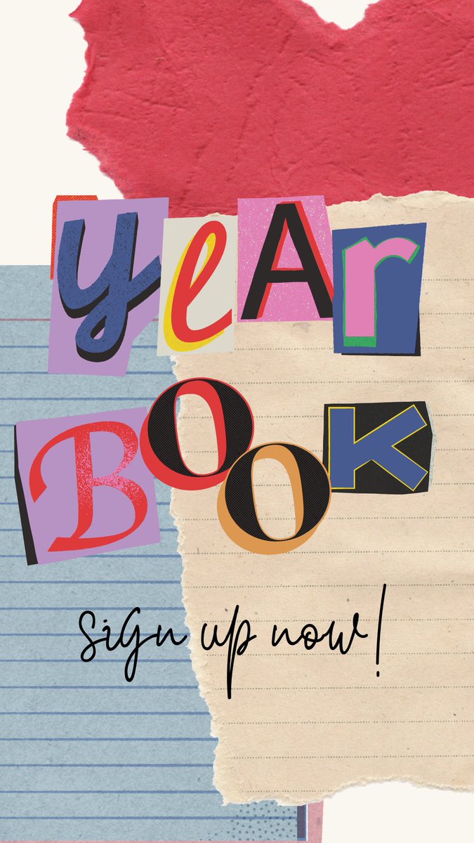 Tartans! Don't forget to sign up for the yearbook!

forms.gle/rLUrSZktTFRVCK…
