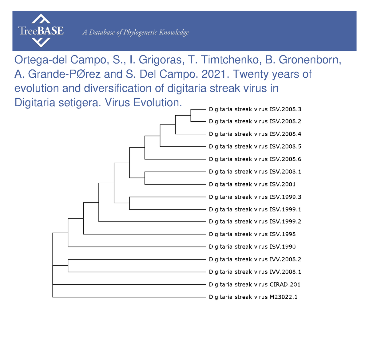 treebase's tweet photo. Sergio Ortega-del Campo and colleagues shared their data with #TreeBASE on Feb 07, 2023. @Virus_Evolution

https://t.co/nu0lpdE3pj https://t.co/y7KoehypkC