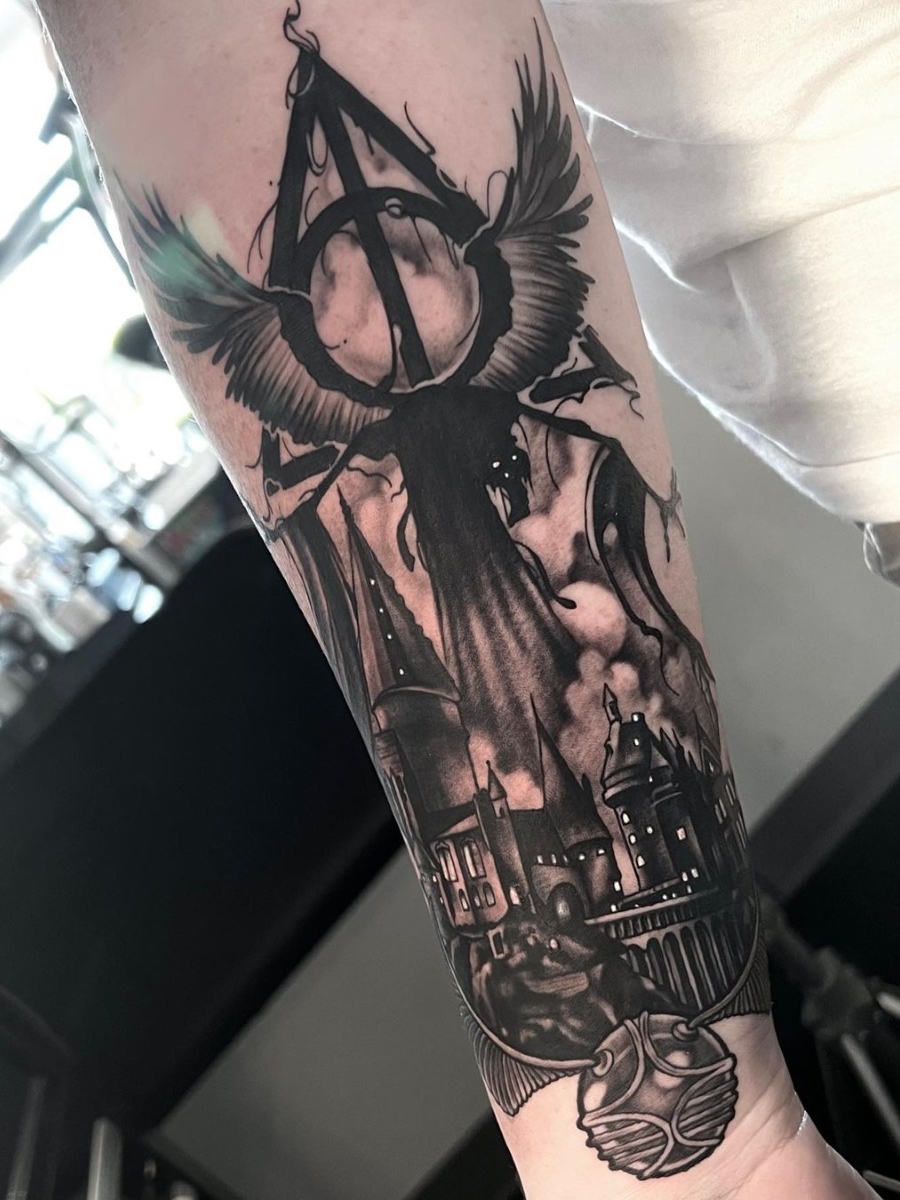 Deathly Hallows Tattoo: A Potter's Legacy