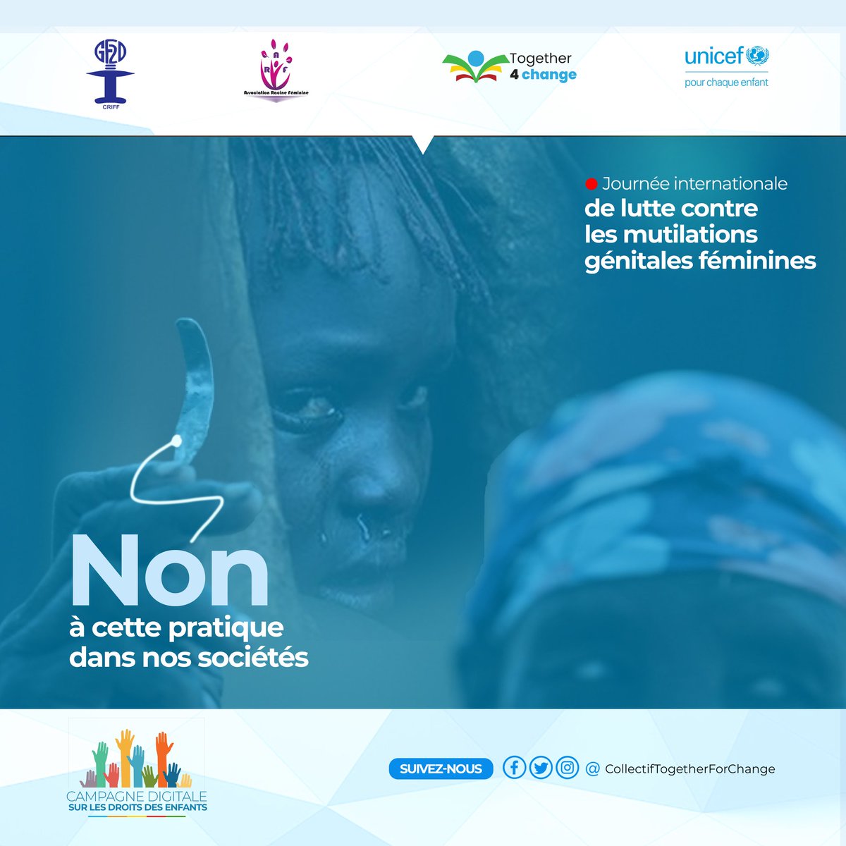 Saturnia_Josee's tweet photo. 6 février,journée internationale de lutte contre les MGF, continuons par mobiliser hommes/garçons pour transformer les normes sociales de genre qui favorisent ce fléau.

#UNICEFTogo
#CollectifT4C
#GF2D
#AssociationRacineFéminine
#ConnaitreMesDroits
#RéussirEnsemble
#EndGFM https://t.co/orL3ciL2tr